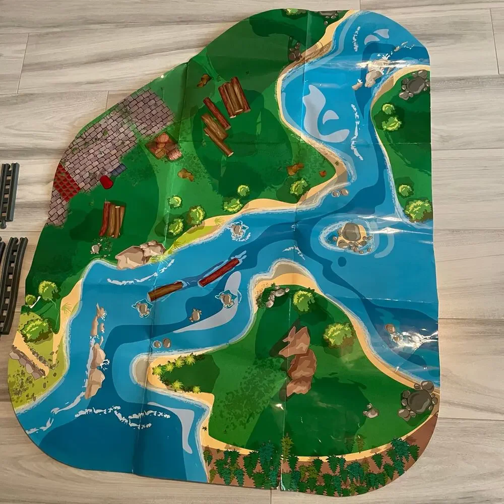 Imaginarium Power Rails Saw Mill River RC Train Set Toys R Us Incomplete READ